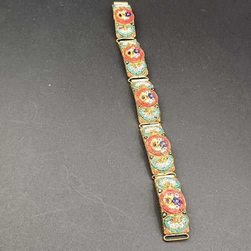 11 - Vintage Italian Micro Mosaic Lot circa 1920s
1.  Floral Link Bracelet.  This is stunning.
2.  Floral... 