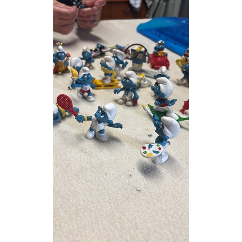 145 - The Smurfs  | 47 Vintage Figures Peyo Schleich | 1970s 1980s
Really cute collection.
