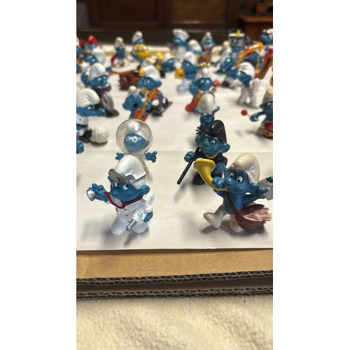 145 - The Smurfs  | 47 Vintage Figures Peyo Schleich | 1970s 1980s
Really cute collection.