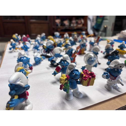 145 - The Smurfs  | 47 Vintage Figures Peyo Schleich | 1970s 1980s
Really cute collection.