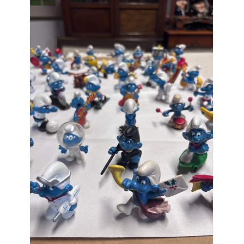 145 - The Smurfs  | 47 Vintage Figures Peyo Schleich | 1970s 1980s
Really cute collection.