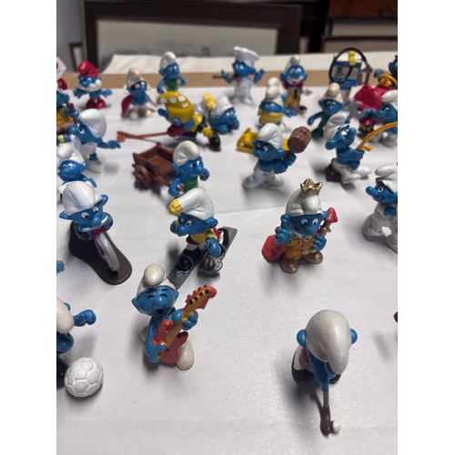 145 - The Smurfs  | 47 Vintage Figures Peyo Schleich | 1970s 1980s
Really cute collection.