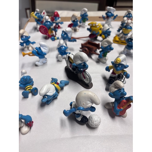 145 - The Smurfs  | 47 Vintage Figures Peyo Schleich | 1970s 1980s
Really cute collection.