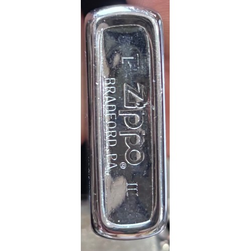 146 - Genuine Zippo windproof lighter featuring the Scottish flag and Rothesay crest to commemorate the fi... 