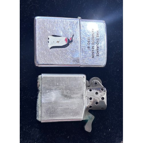147 - Genuine Zippo windproof lighter commemorating HMS Endurance (Earlier vessel 1967-1991) Antarctic Sea... 