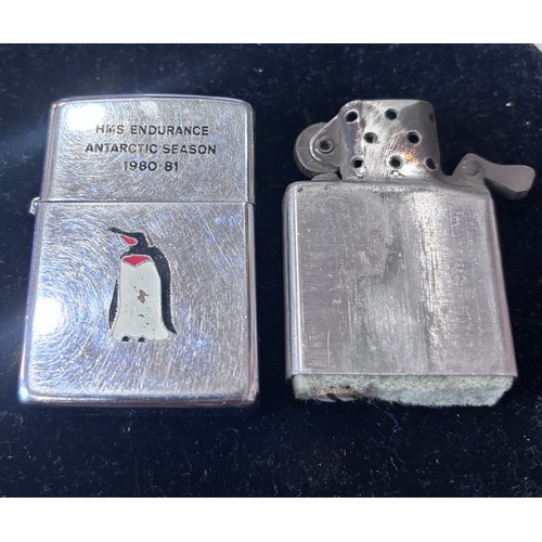 147 - Genuine Zippo windproof lighter commemorating HMS Endurance (Earlier vessel 1967-1991) Antarctic Sea... 