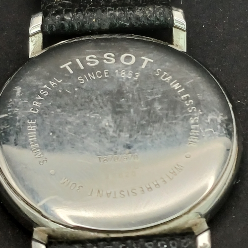 20 - Here we have two Gents Watches
1.  Tissot T870/970 with stainless steel face and case on leather str... 