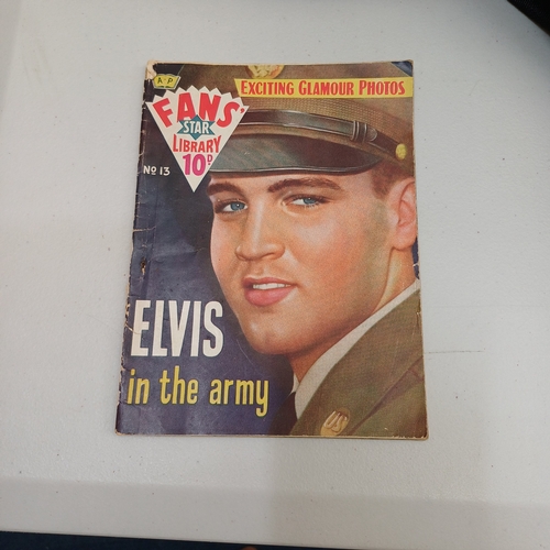 104 - Fans' Star Library Issue No. 13 ELVIS in the army.  In good condition for its age (1959)
