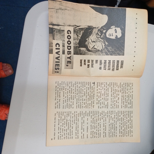 104 - Fans' Star Library Issue No. 13 ELVIS in the army.  In good condition for its age (1959)