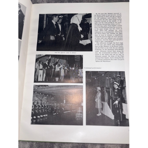 155 - Really wonderful Commission book of HMS Eagle. This lovely book captures a brief history of the ship... 