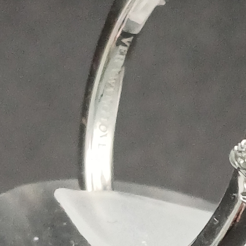 76 - Vera Wang Love Diamond Cluster Ring set in 18 carat white gold.  This is a really pretty ring in its... 