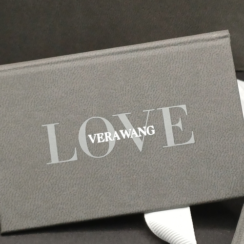 76 - Vera Wang Love Diamond Cluster Ring set in 18 carat white gold.  This is a really pretty ring in its... 