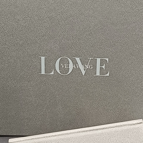 76 - Vera Wang Love Diamond Cluster Ring set in 18 carat white gold.  This is a really pretty ring in its... 