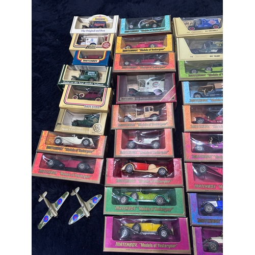 157 - Large selection of vintage model cars by Matchbox and Corgi