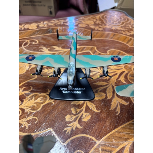 78 - Collection of model diecast planes. 
Avro Vulcan
Messerschmitt Bf 109E-4 x2 
1942 spitfire
Avro Lanc... 