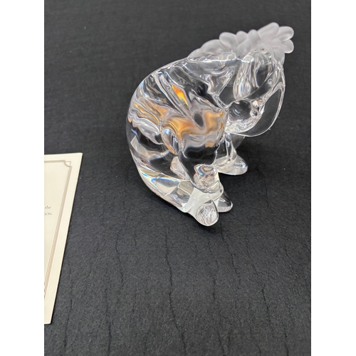 166 - Lennox lead Crystal Eeyore with gold plated bow