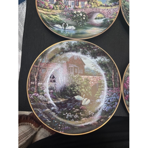 186 - Selection of decorative plates - country scenes.