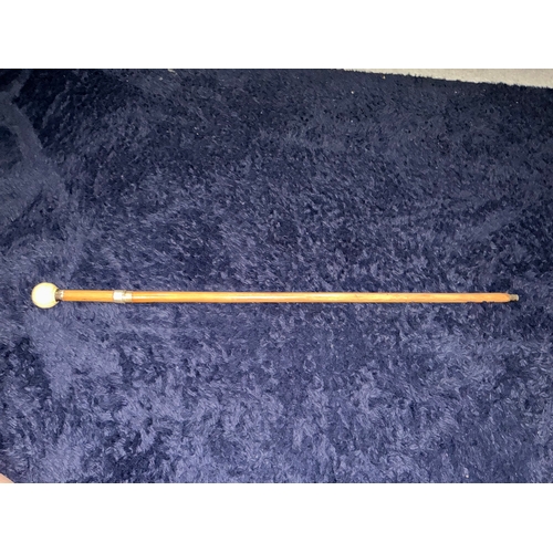 207 - This silver and carved bone sword stick is a rare find. Lovely detailing to the blade. A real stunni... 