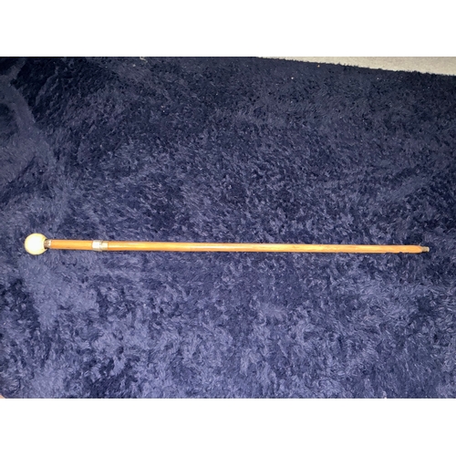 207 - This silver and carved bone sword stick is a rare find. Lovely detailing to the blade. A real stunni... 