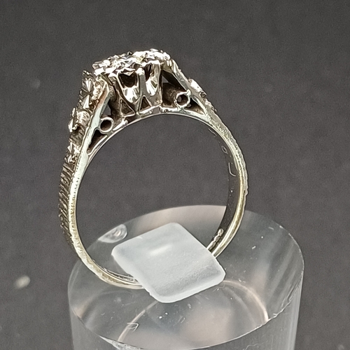 4 - Diamond Solitaire Ring circa 1970's
- 9 carat white gold
- size P
- weight 3g
- approximate diamond ... 