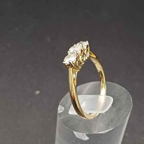 7 - Three Stone Diamond Ring.  
- approximate diamond weight one carat (earth mined)
- size Q
- 9 carat ... 