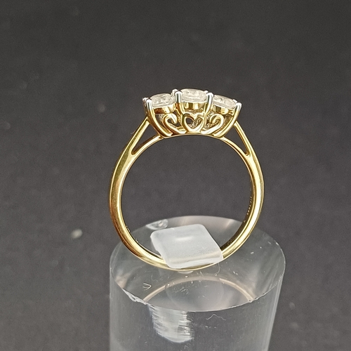 7 - Three Stone Diamond Ring.  
- approximate diamond weight one carat (earth mined)
- size Q
- 9 carat ... 