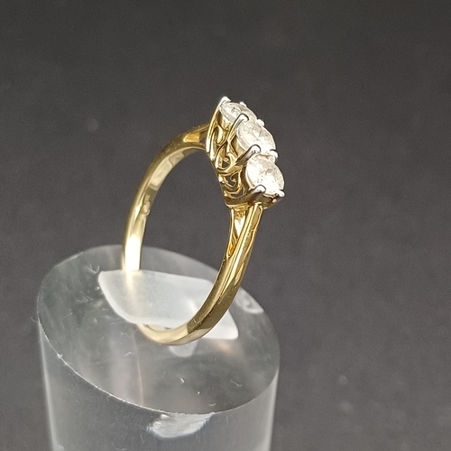 7 - Three Stone Diamond Ring.  
- approximate diamond weight one carat (earth mined)
- size Q
- 9 carat ... 