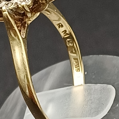 8 - Sapphire and Diamond Cluster Ring
- 9 carat yellow gold
- size P
- weight 2.70g