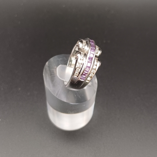 13 - Stunning Sapphire and Diamond Cluster Ring
- weight 8.55 g
- 18 ct white gold
- size P