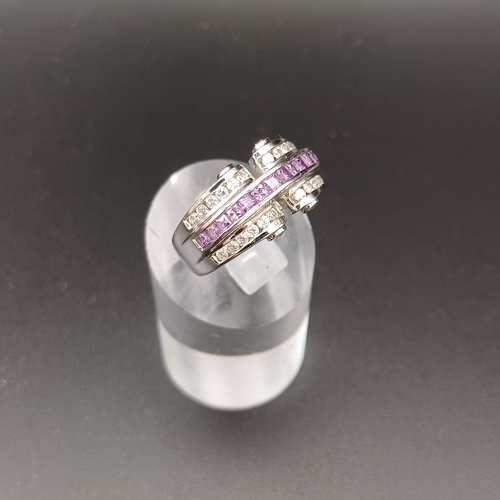 13 - Stunning Sapphire and Diamond Cluster Ring
- weight 8.55 g
- 18 ct white gold
- size P