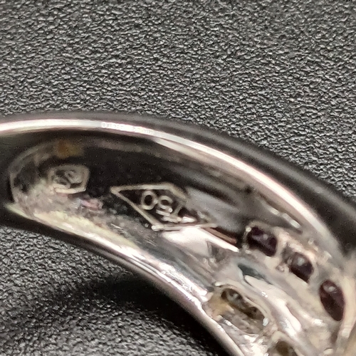 13 - Stunning Sapphire and Diamond Cluster Ring
- weight 8.55 g
- 18 ct white gold
- size P