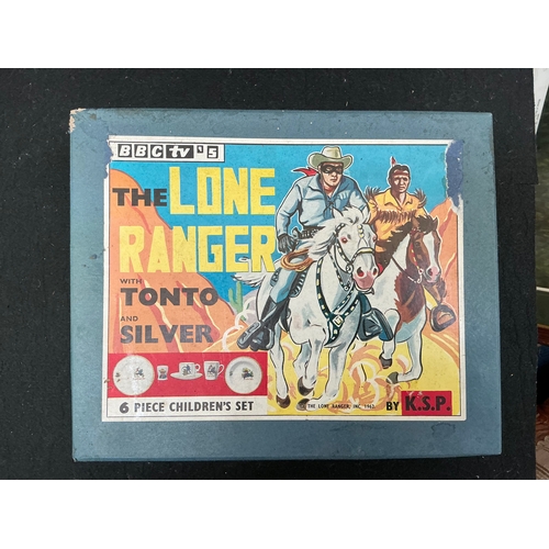 214 - BBC TV The Lone Ranger with Tonto and SIlver children’s dinner set. (1962)
In perfect condition stil... 