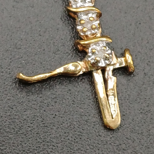 22 - Stunning 18 carat yellow gold Diamond Line Bracelet weighing 5.15g with approximately one carat weig... 