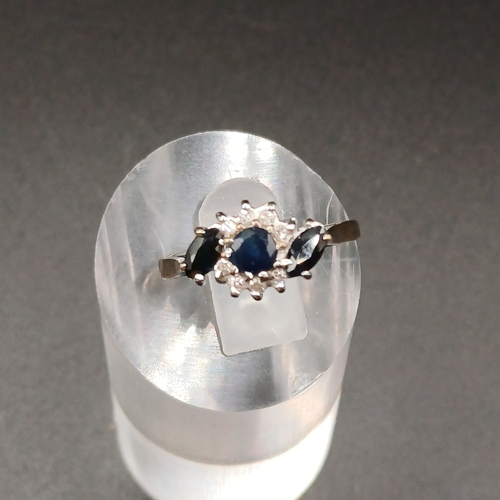 29 - Sapphire and Diamond ring in 9 carat yellow gold
- weight 2.24g
- size I / J