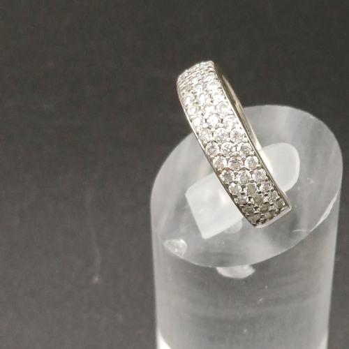 36 - Half Eternity Diamond Ring set in 14 carat white gold.
- weight 4.3g
- size N / O