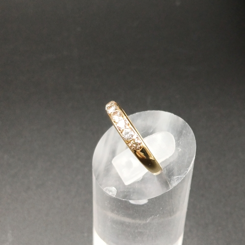 45 - Diamond Half Eternity Ring set in 18 carat yellow gold.
- weight 2.25g
- size L / M
- Diamond weight... 