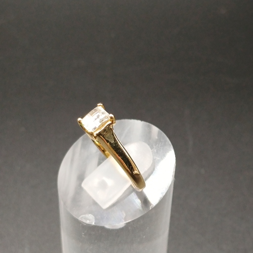 47 - Diamond Solitaire Ring set in 18 carat yellow gold.
- weight 3g
- size L
- approx diamond weight 0.2... 