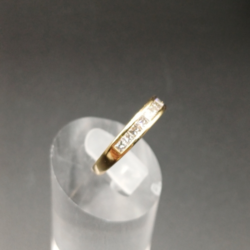 48 - Diamond Half Eternity Ring set in 18 carat yellow gold.
- weight 4g
- Size L
- Diamond weight 0.50