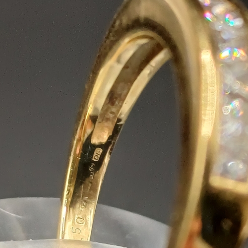 48 - Diamond Half Eternity Ring set in 18 carat yellow gold.
- weight 4g
- Size L
- Diamond weight 0.50