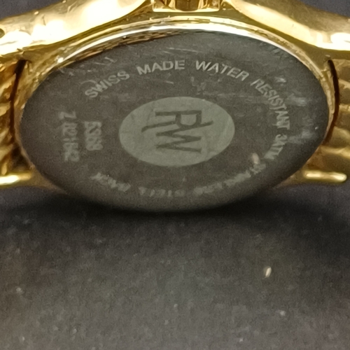 49 - Raymond Weil Geneve 5368 Ladies 25mm Gold Tone Date Watch with new Battery fitted by the Vendor.