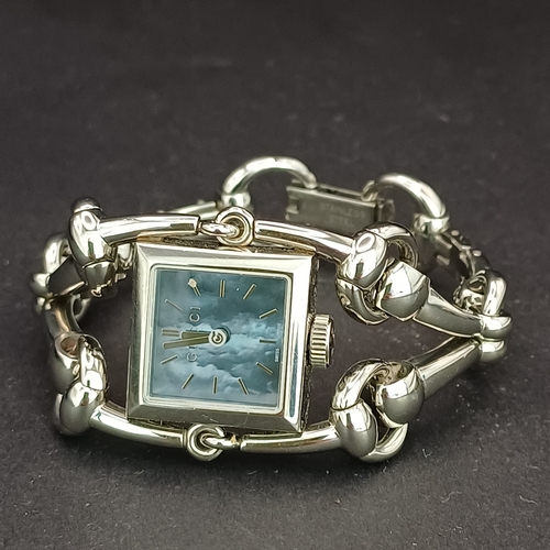 50 - Gucci Stainless Steel Mod Signoria 116.5 Horsebit Wrist Watch.  In working order as the Vendor has h... 