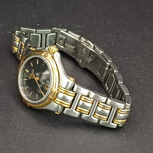 51 - Gucci Ladies Two Tone 9040L Stainless Steel Date Changing Watch.  The vendor has had new battery fit... 