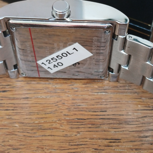 56 - Guess Watch with clear stone detailing.  This was an unused present as you can see from the conditio... 