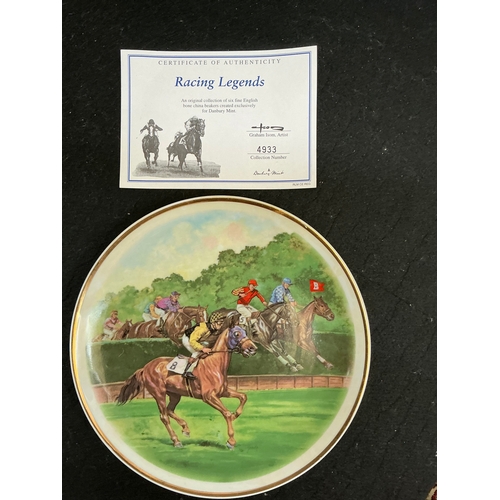 231 - Racing legend plates and mugs 
13 plates 
6 mugs