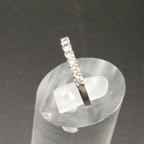 61 - Diamond Half Eternity Ring set in Platinum
- size L
- weight 2.70g