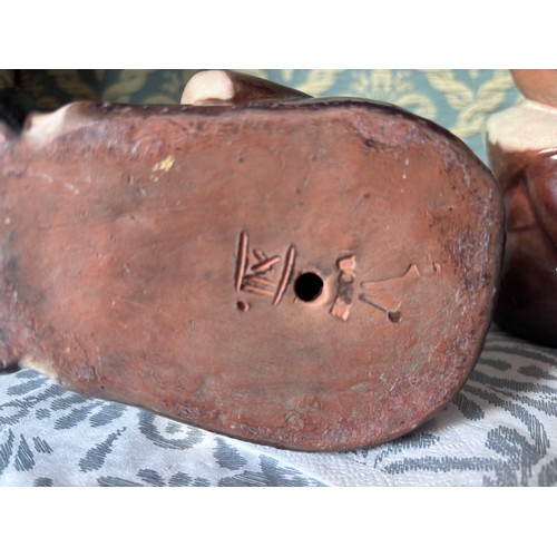 237 - Pair of monk ceramic bookends by Walter Bose created in Vienna between 1947 & 1951