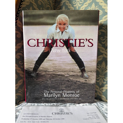 236 - This is the catalog for the Christies auction of the personal property of Marilyn Monroe that took p... 