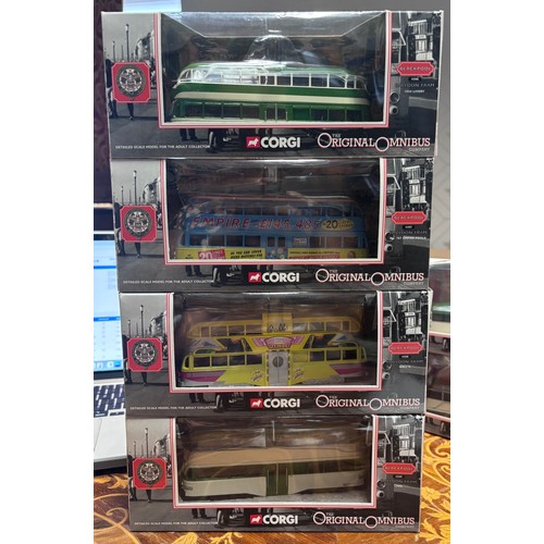 248 - Corgi Original Omnibus Blackpool collection 
Ballroom Tram 1990's 43509
Ballroom Tram Wall's 43508
B... 