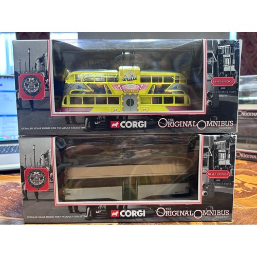 248 - Corgi Original Omnibus Blackpool collection 
Ballroom Tram 1990's 43509
Ballroom Tram Wall's 43508
B... 