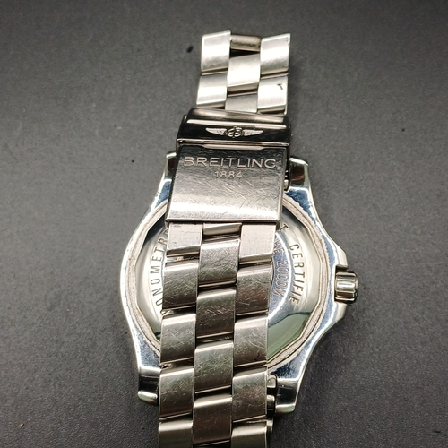 104 - Breitling Superocean Steelfish A17390 44mm with blue dial and a stainless steel case and bracelet.  ... 